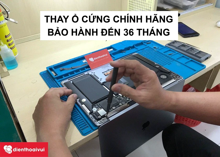 Thay ổ cứng SSD chính hãng, giá rẻ tại Điện Thoại Vui